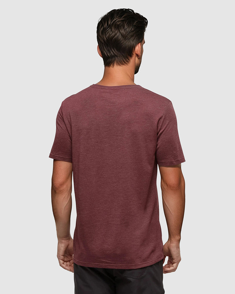 Burgundy-Regular-Fit-Embroidered-Graphic-T-Shirt