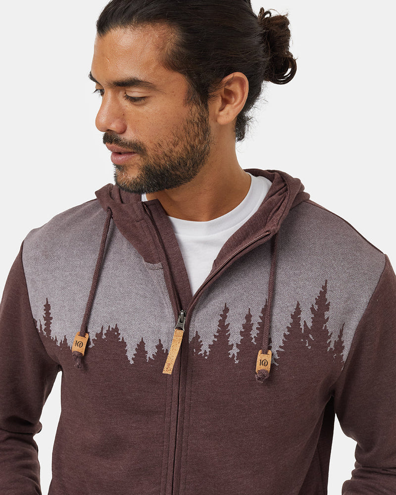 Burgundy-Tree-Graphic-Pullover-Hoodie