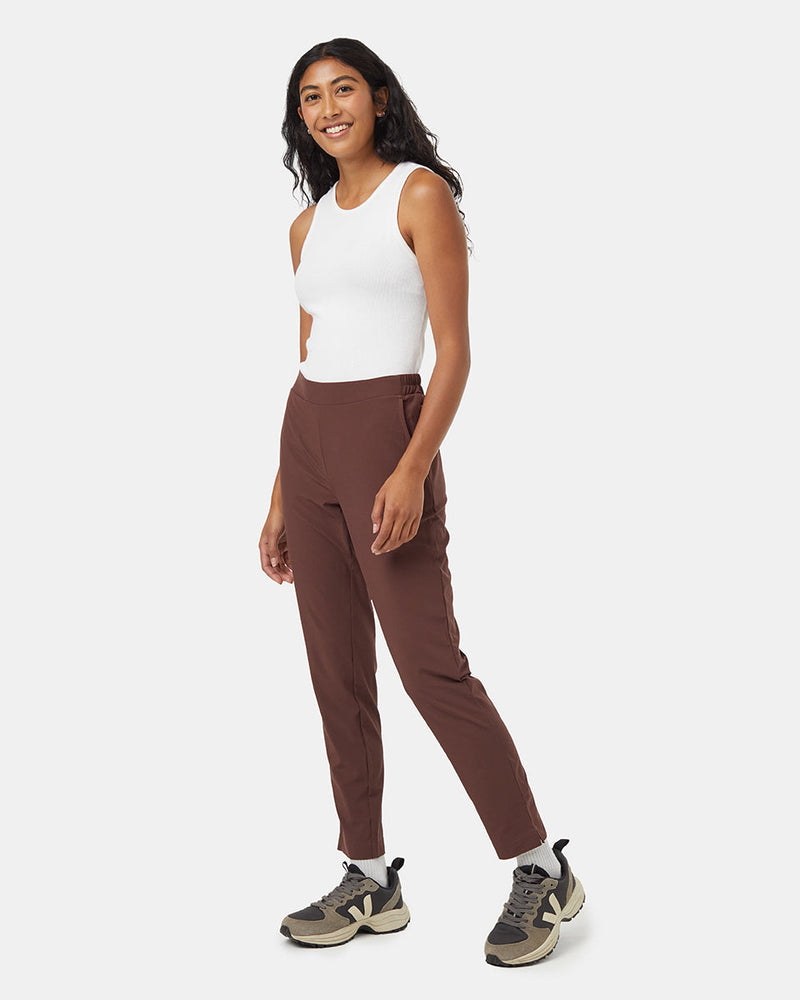 Burgundy-Womens-Repreve-Lightweight-Trouser