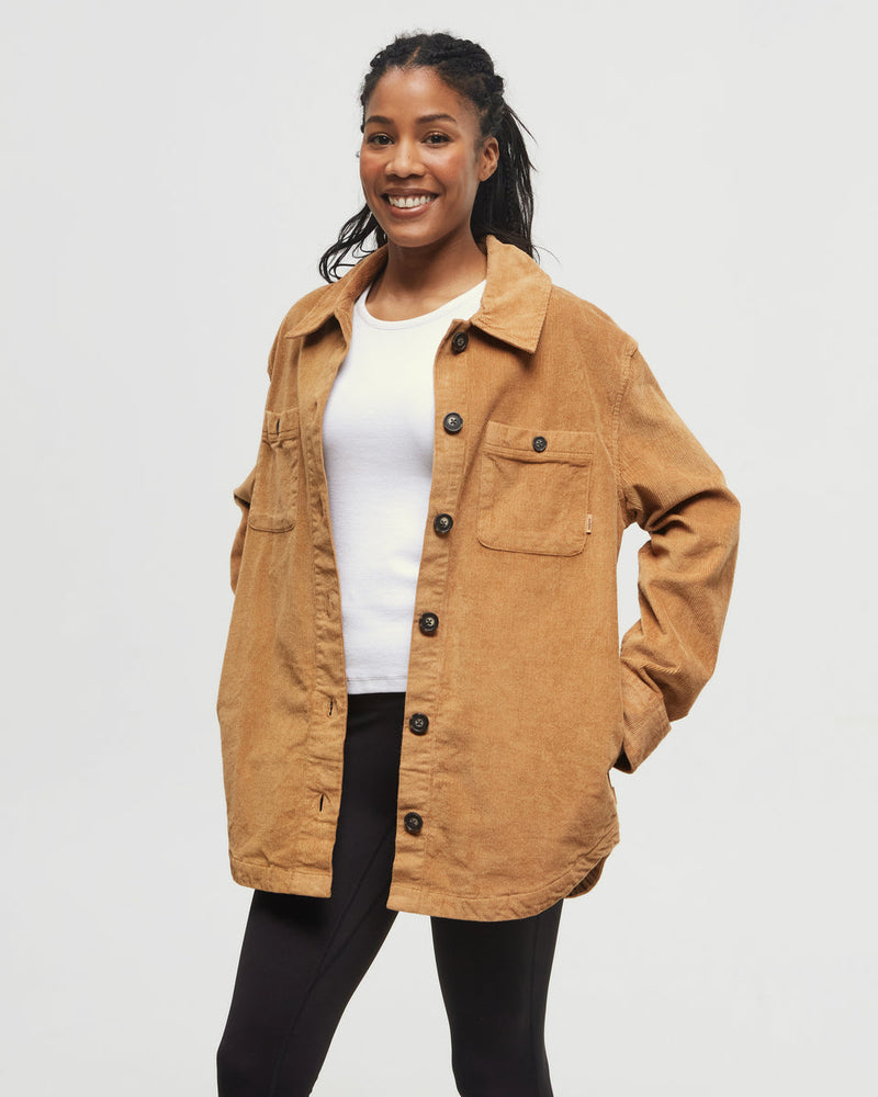 Camel-Corduroy-Oversized-Fit-Shirt-Jacket