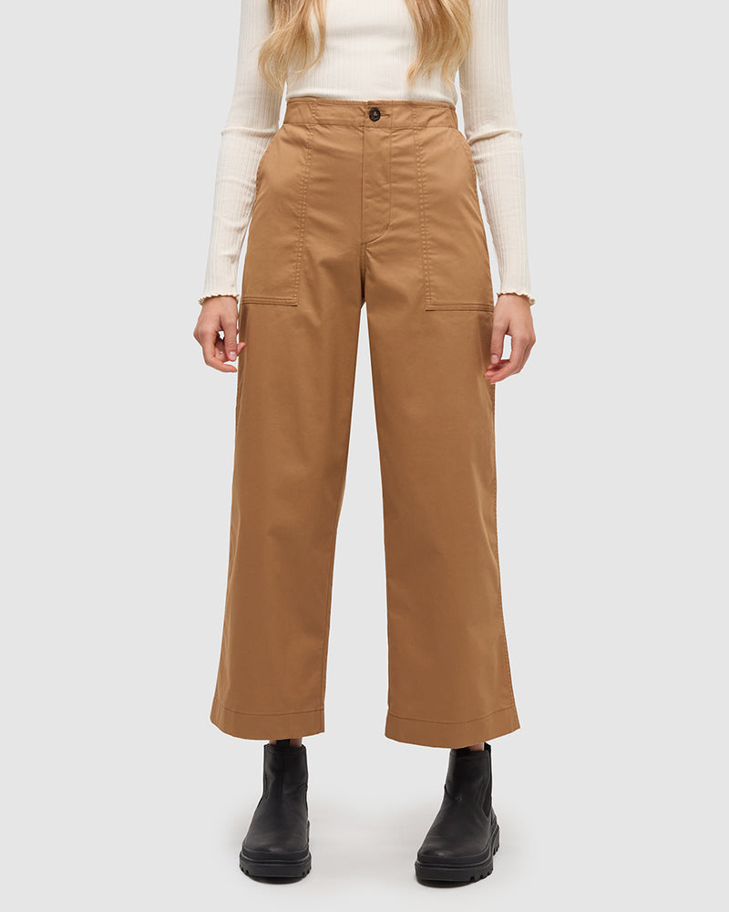 Camel-High-Rise-Straight-TechBlend-Pant