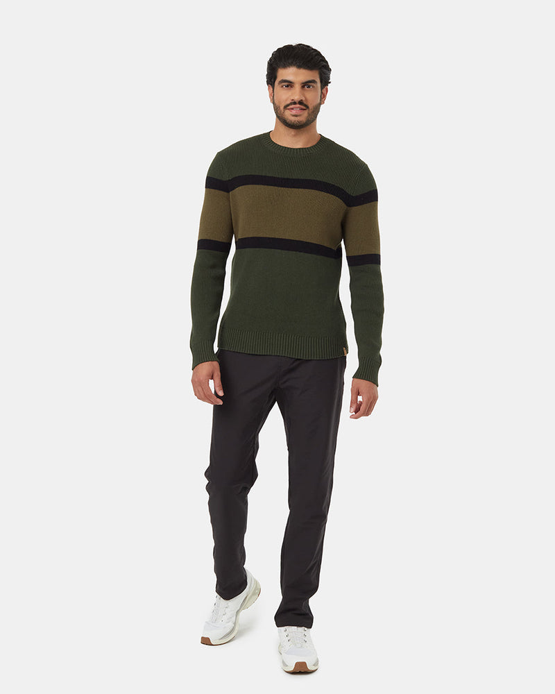 Green-Black-Organic-Cotton-Color-Block-Sweater