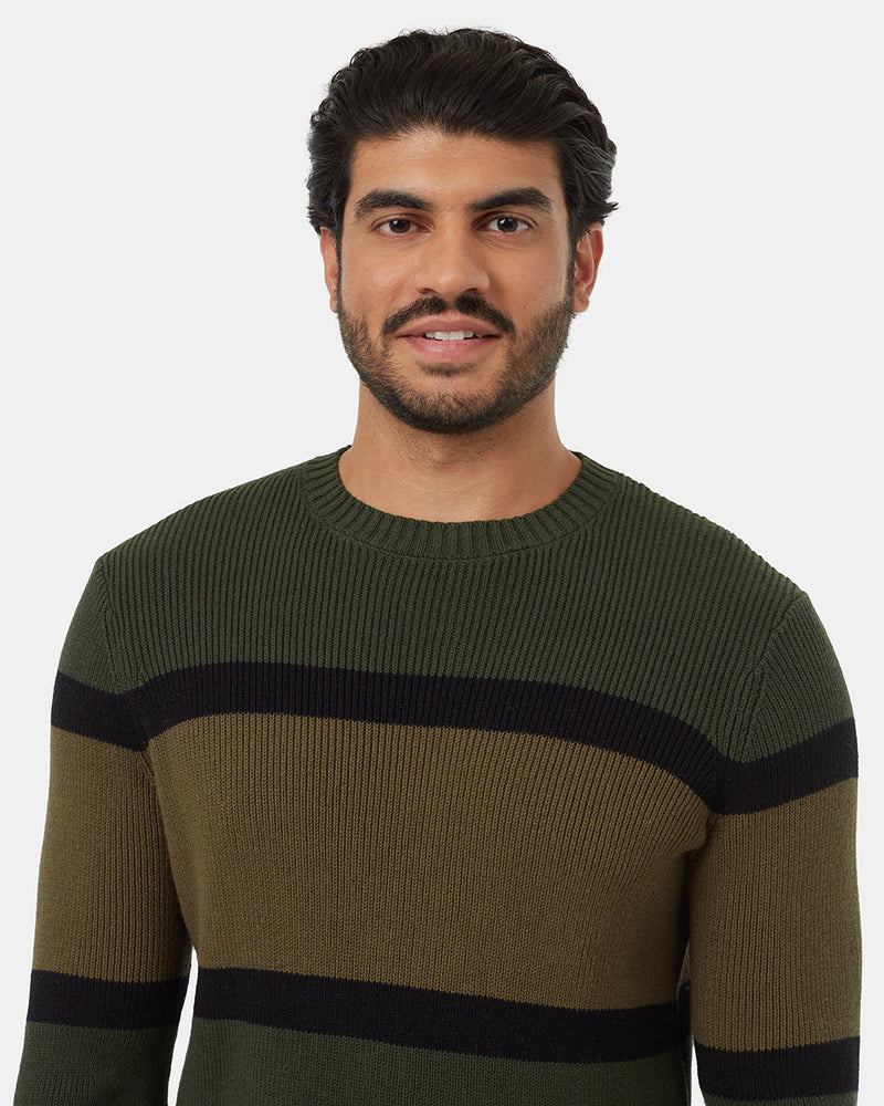 Green-Black-Organic-Cotton-Color-Block-Sweater