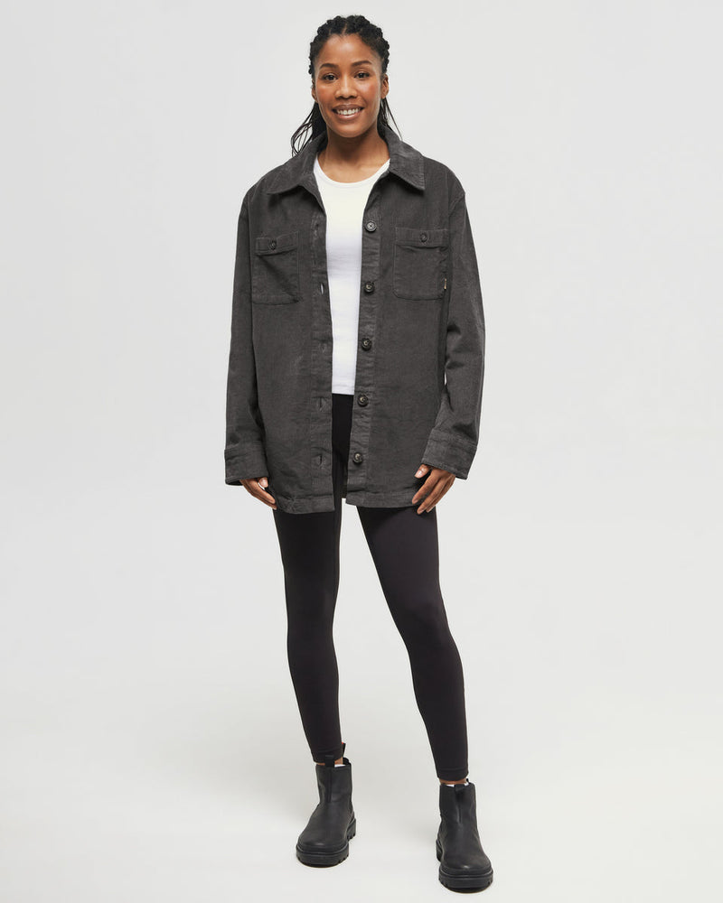 Green-Corduroy-Oversized-Fit-Shirt-Jacket