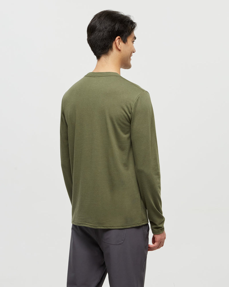 Green-Crew-Neck-Graphic-Longsleeve-T-Shirt