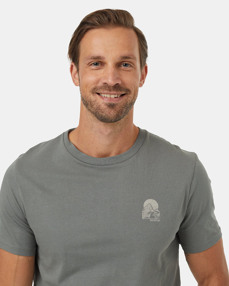 Green-Crew-Neck-Graphic-Shortsleeve-T-Shirt