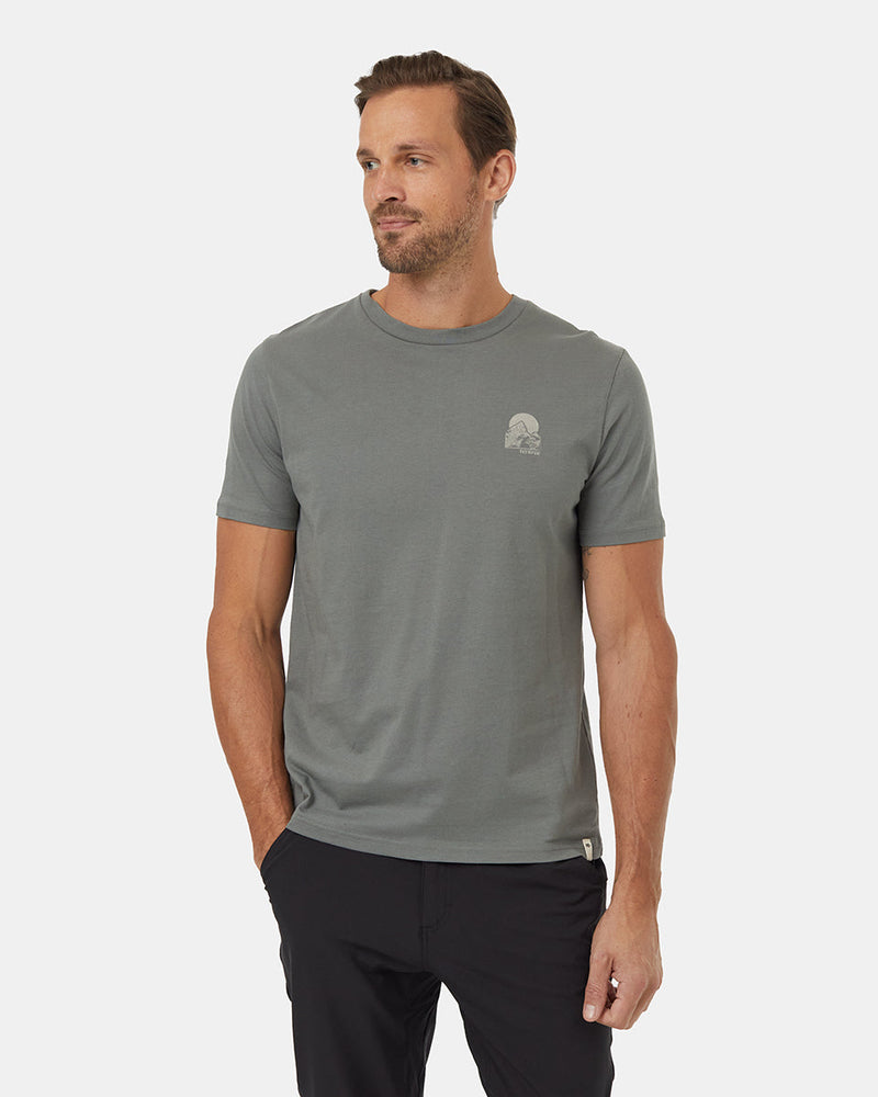 Green-Crew-Neck-Graphic-Shortsleeve-T-Shirt