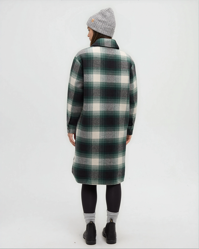 Green-Heavy-Weight-Flannel-Long-Jacket