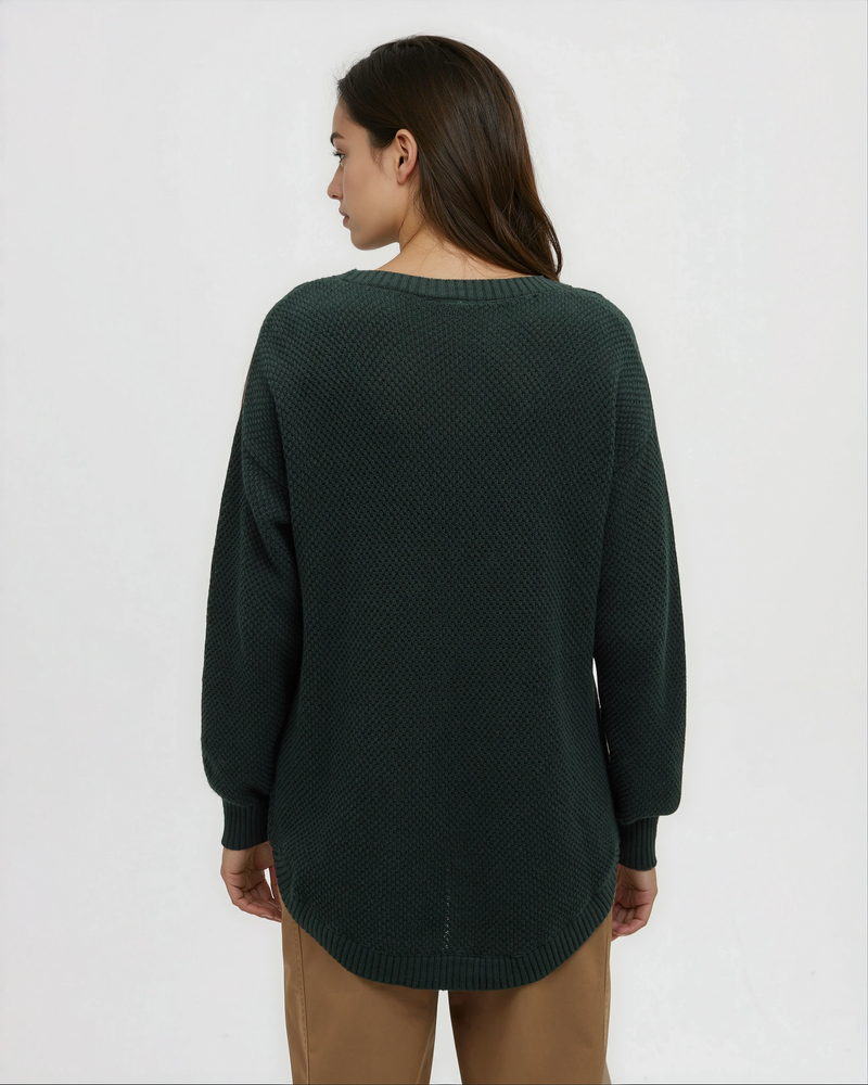 Green-Highline-Drop-Shoulder-Sweater