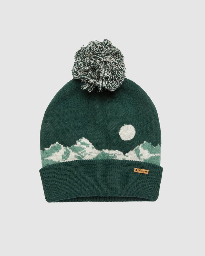 Green-Organic-Cotton-Graphic-Pom-Beanie