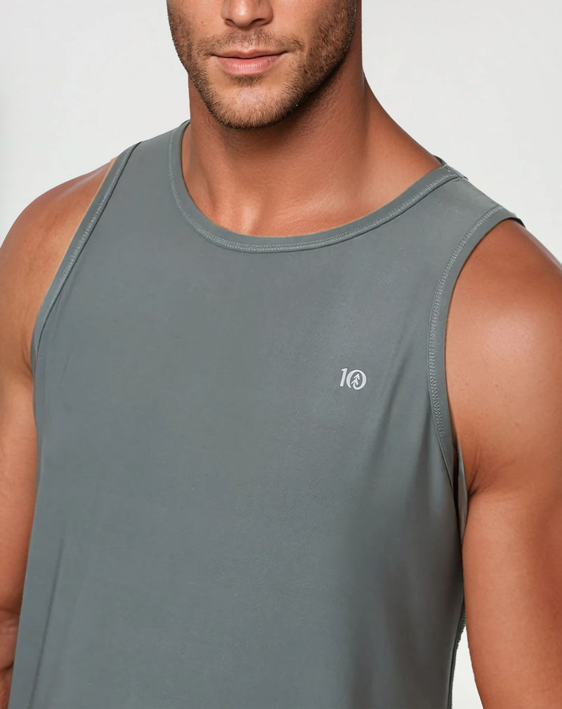 Green-Quick-dry-Scoop-Neck-Lightweight-Tank