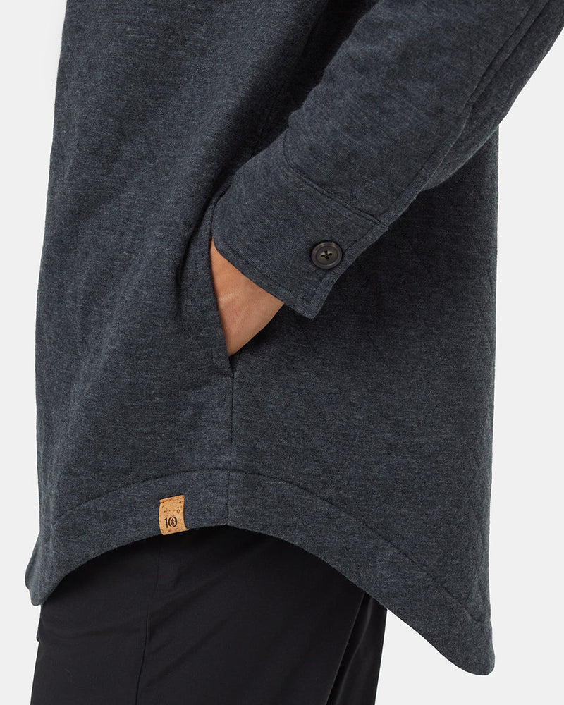 Green-Quilted-Knit-Relaxed-Fit-Shirt-Jacket