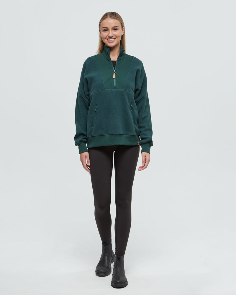 Green-Recycled-MicroFleece-Half-Zip