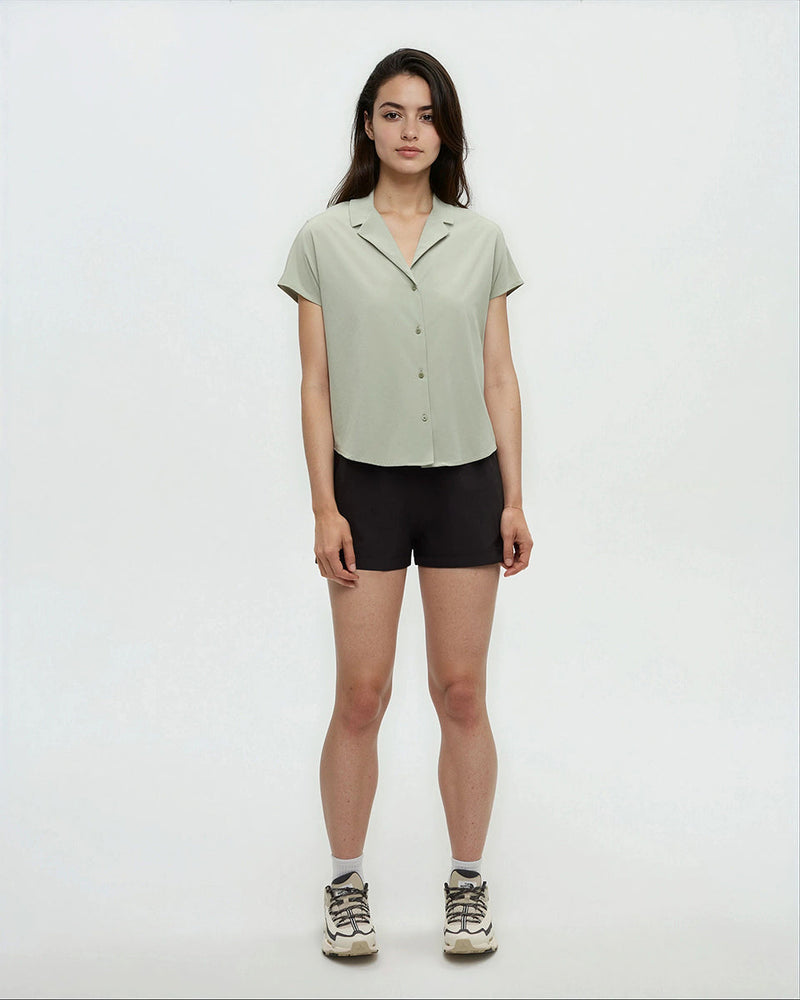Green-Regular-Fit-Button-Up-Shirt