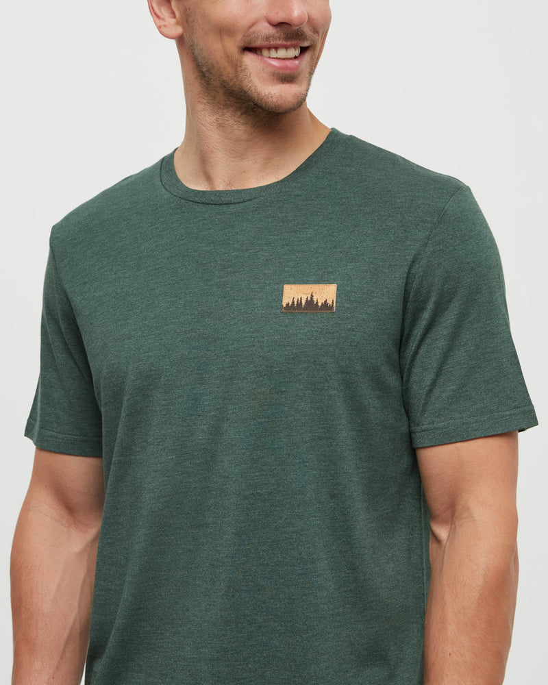 Green-Regular-Fit-Crew-Neck-T-shirt