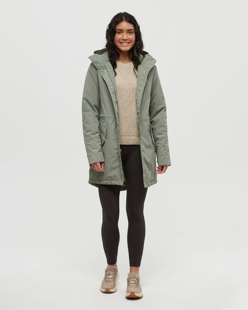Green-Relax-Water-Repellant-Hooded-Rain-Jacket
