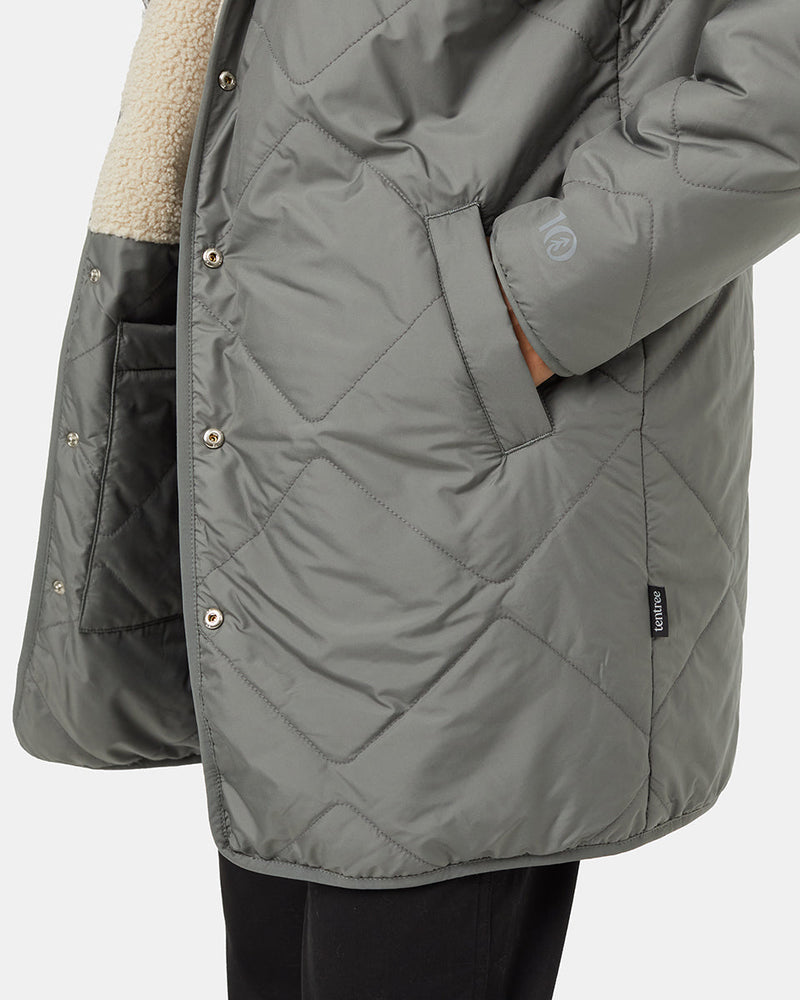 Green-Reversible-Boucle-Hooded-Jacket