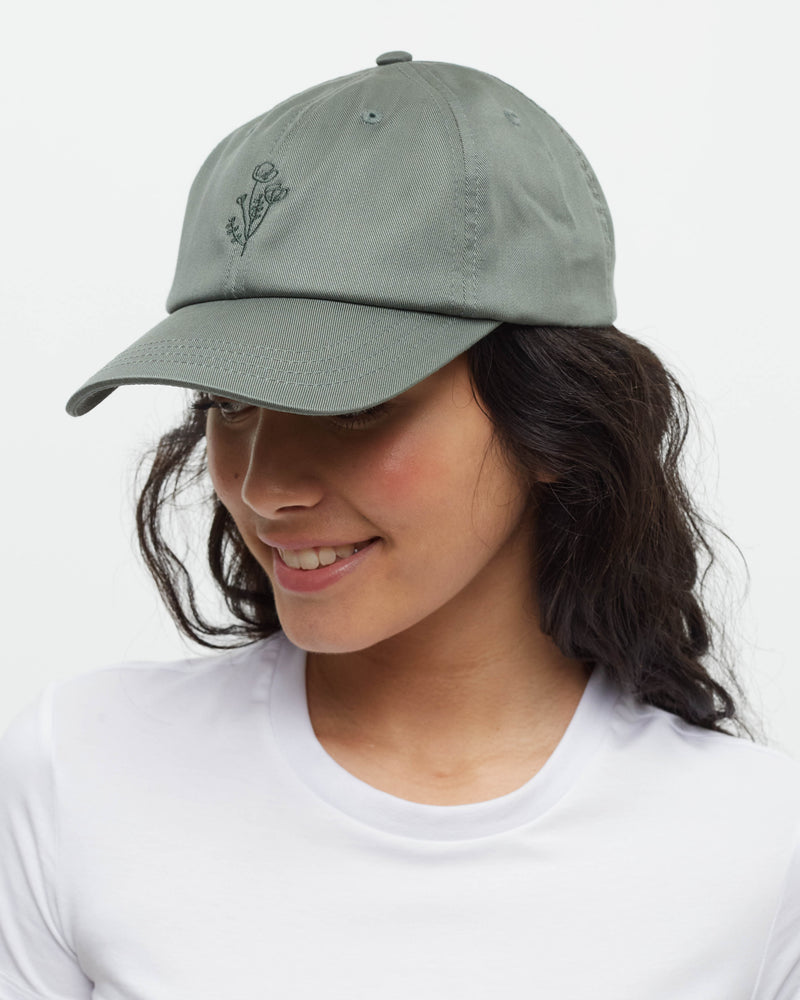 Green-TENCEL_-Twill-Low-Profile-Emroidered-Baseball-Cap