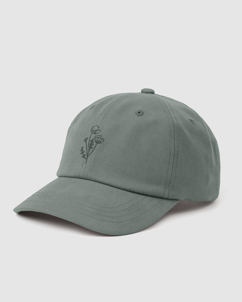 Green-TENCEL_-Twill-Low-Profile-Emroidered-Baseball-Cap