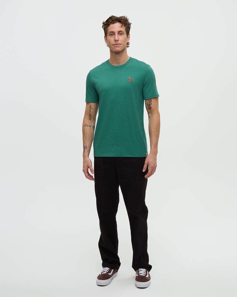 Green-TreeBlend-Embroidered-Graphic-T-Shirt