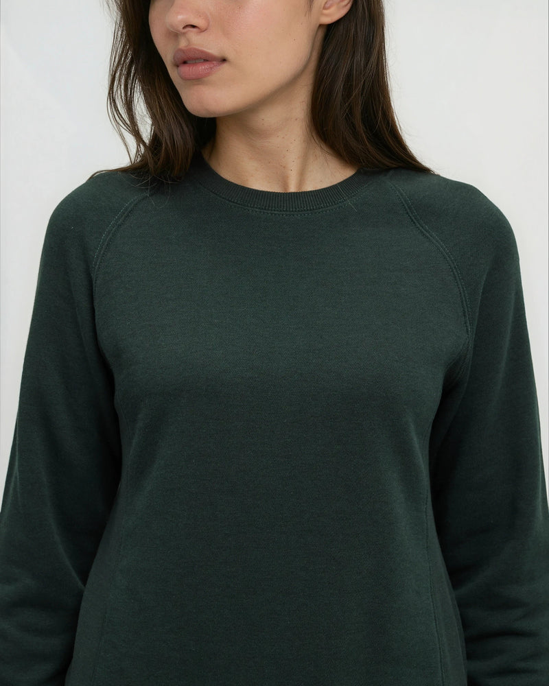 Green-TreeFleece-Rib-Panel-Raglan-Crew
