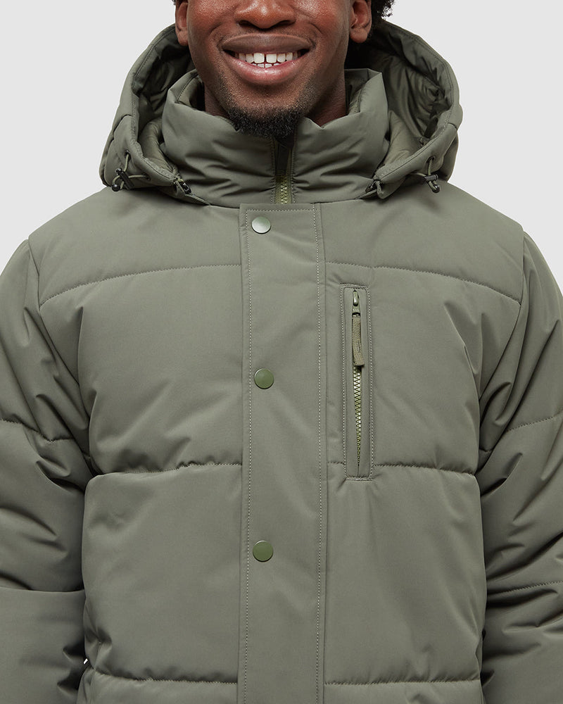 Green-Water-Repellent-Hooded-Puffer-Parka