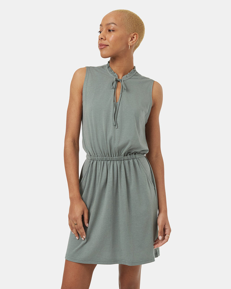 Green-Womens-Recycled-Polyester-Dress