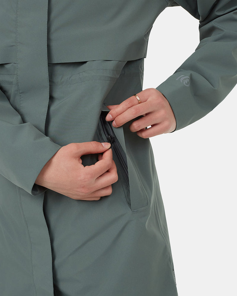 Green-Womens-Recycled-Polyester-Rain-Jacket