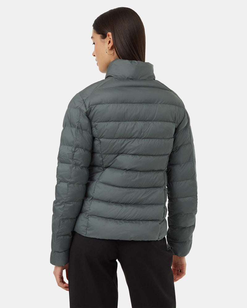Green-Womens-Water-Repellent-Puffer-Jacket