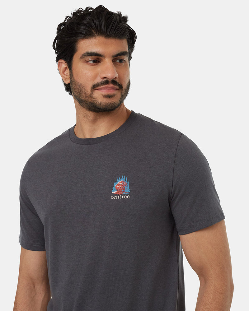Grey-Crew-Neck-Graphic-Shortsleeve-T-Shirt