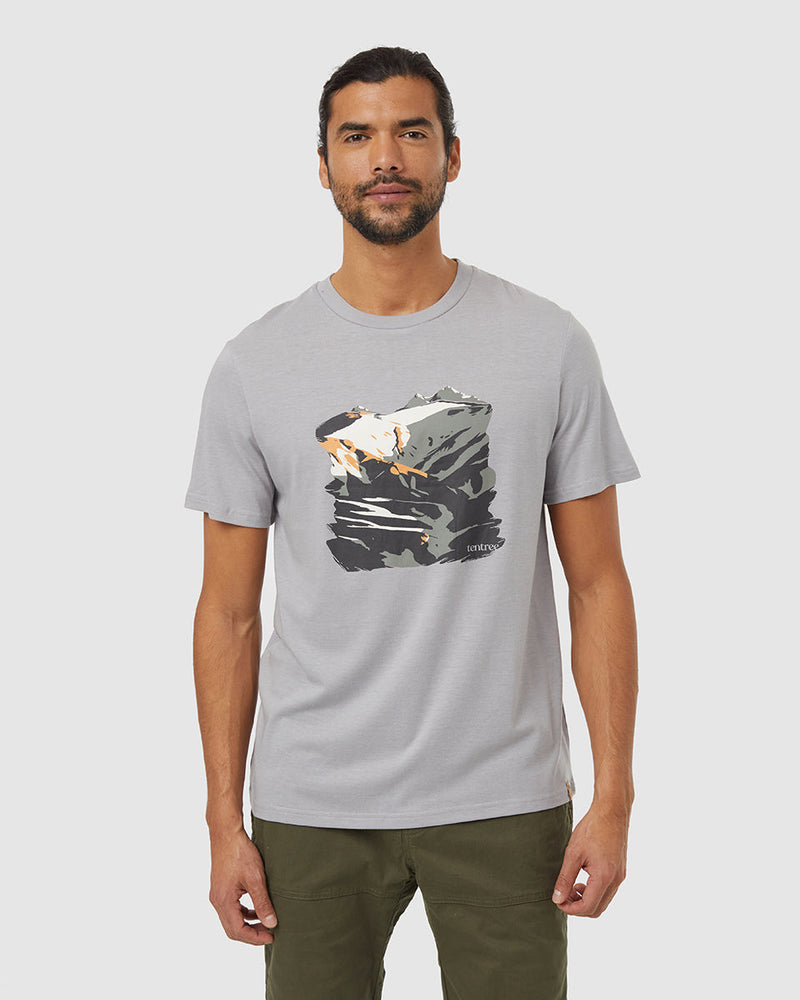 Grey-Crew-Neck-Graphic-Shortsleeve-T-Shirt