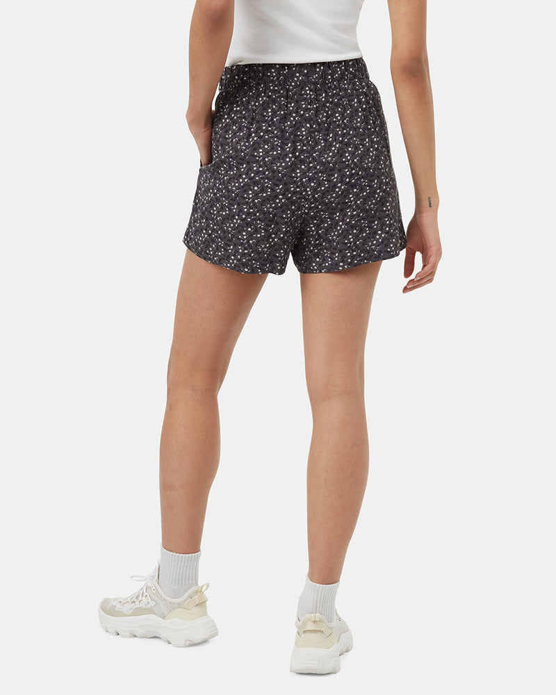 Grey-High-Rise-Patterned-Pull-On-Shorts