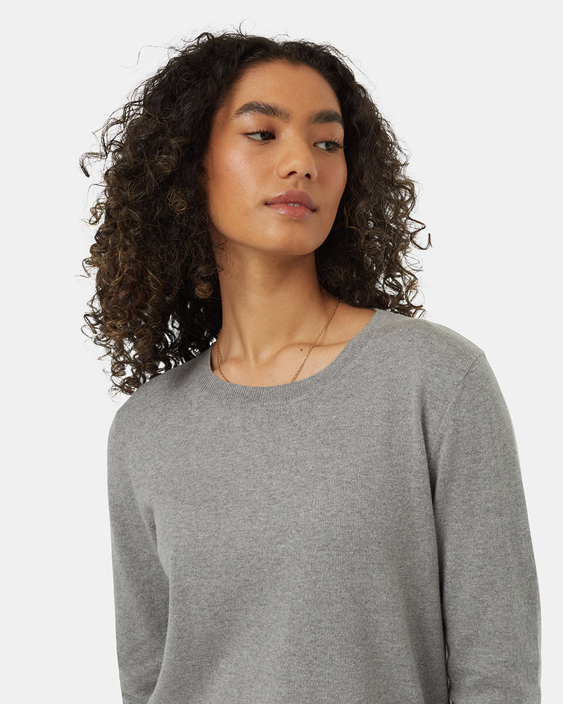 Grey-Organic-Cotton-Crew-Neck-Long-Sleeve-Sweater