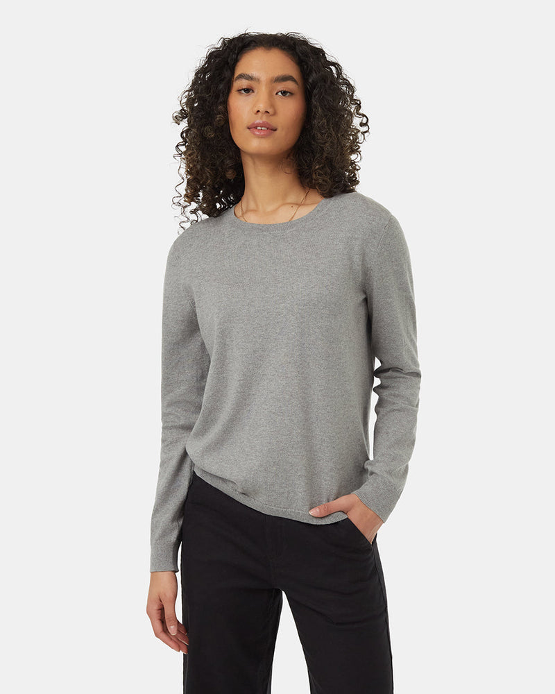 Grey-Organic-Cotton-Crew-Neck-Long-Sleeve-Sweater