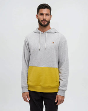 Grey-Relaxed-Fit-Color-Block-Hoodie