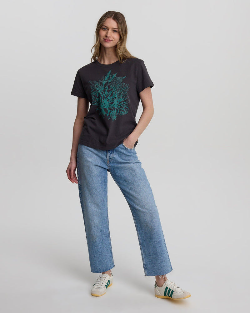 Grey-Relaxed-Graphic-Crew-Neck-T-Shirt