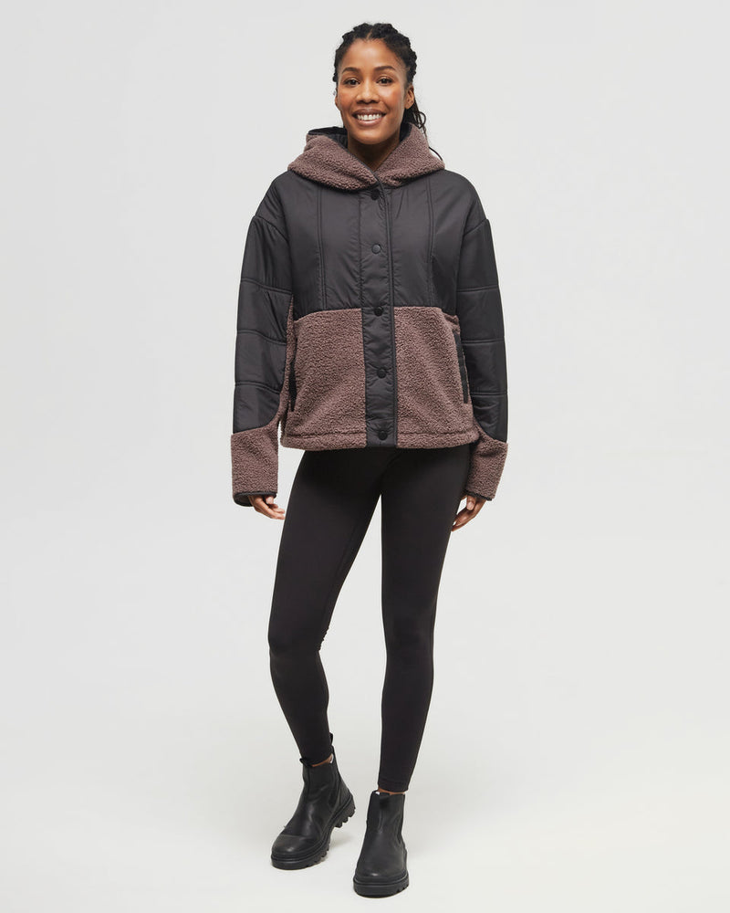 Multi-Boucle-Oversized-Fit-Fleece-Hoodie