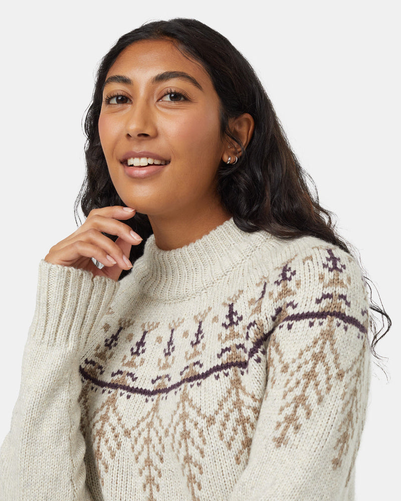 Multi-Womens-Graphic-Knit-Wool-Jumper