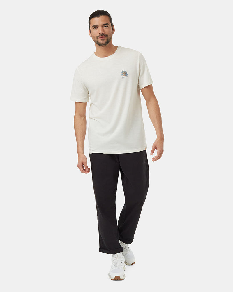 Oatmeal-Crew-Neck-Graphic-Shortsleeve-T-Shirt