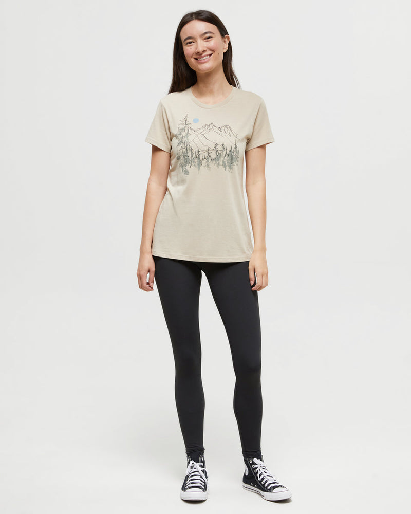 Oatmeal-Crew-Neck-Graphic-Shortsleeve-T-Shirt