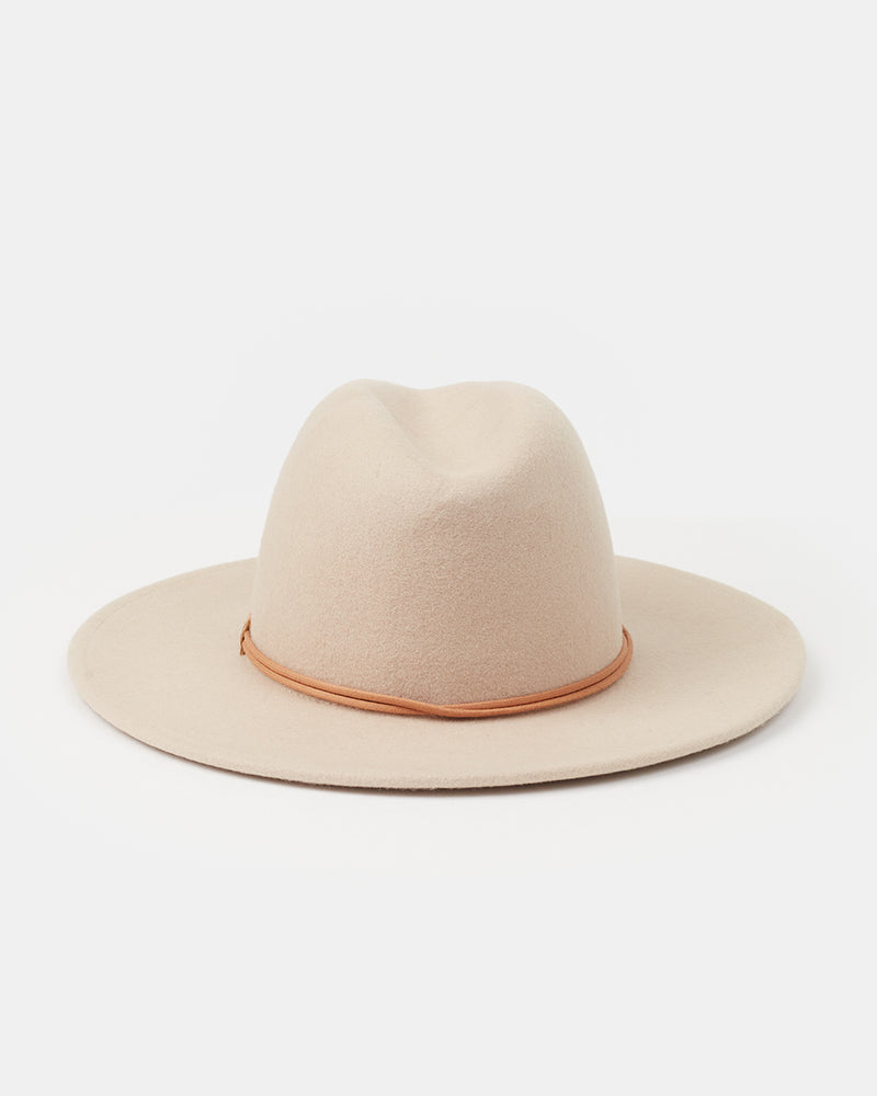 Oatmeal-Recycled-Wool-Full-Brimmed-Felt-Hat
