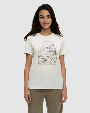 Oatmeal-Treeblend-Regular-Graphic-T-Shirt *Model is 5’8”, wearing size S
