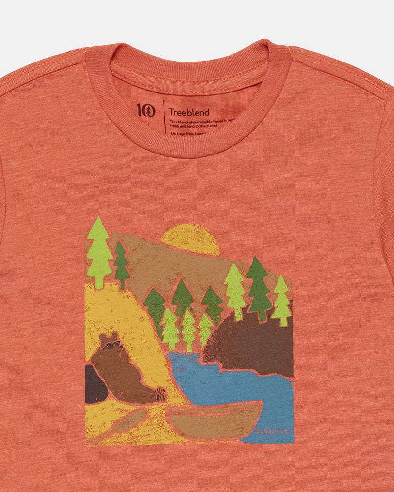 Orange-Eco-Friendly-Crew-Neck-Graphic-T-Shirt