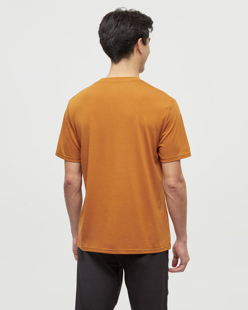 Orange-Printed-Graphic-TreeBlend-T-Shirt