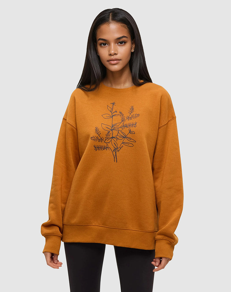 Orange-Relax-Printed-Graphic-TreeFleece-Crew