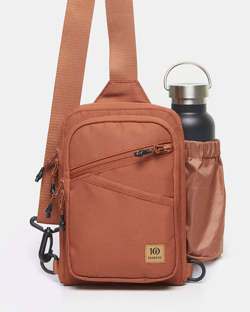Orange-Sustainable-Water-Repellent-Crossbody-Bag