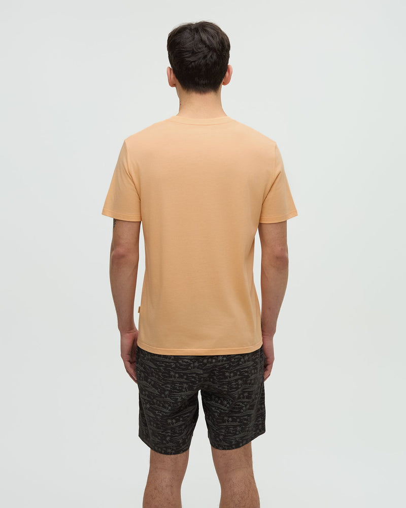 Orange-Treeblend-Regular-Fit-Crew-Neck-T-shirt