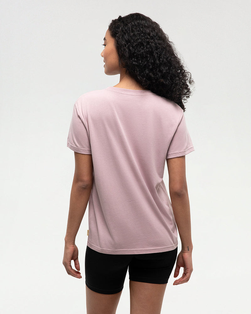 Pink-Crew-Neck-Graphic-Shortsleeve-T-Shirt