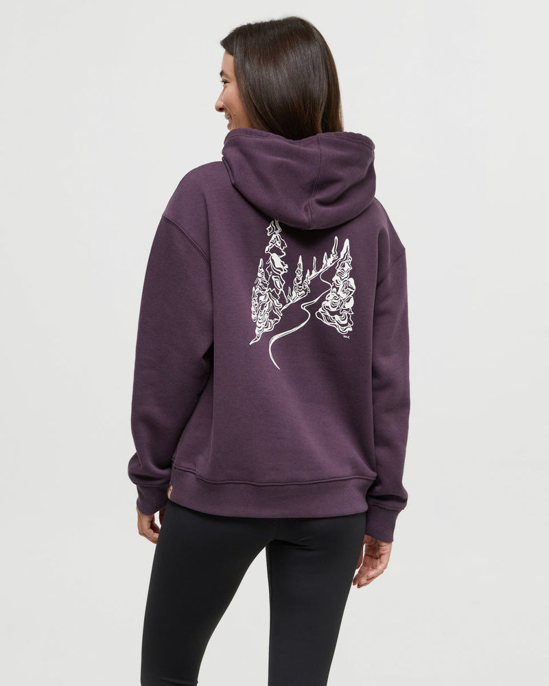 Purple-Eco-Friendly-Drawcord-Graphic-Hoodie