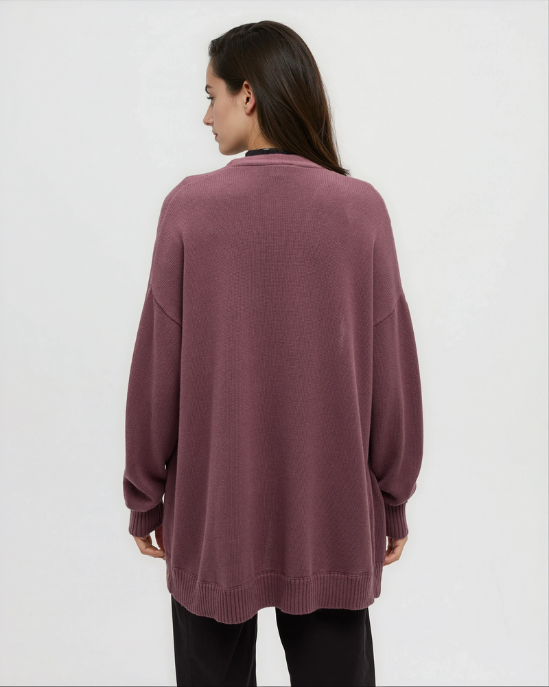 Purple-Highline-Mid-Length-Cardigan